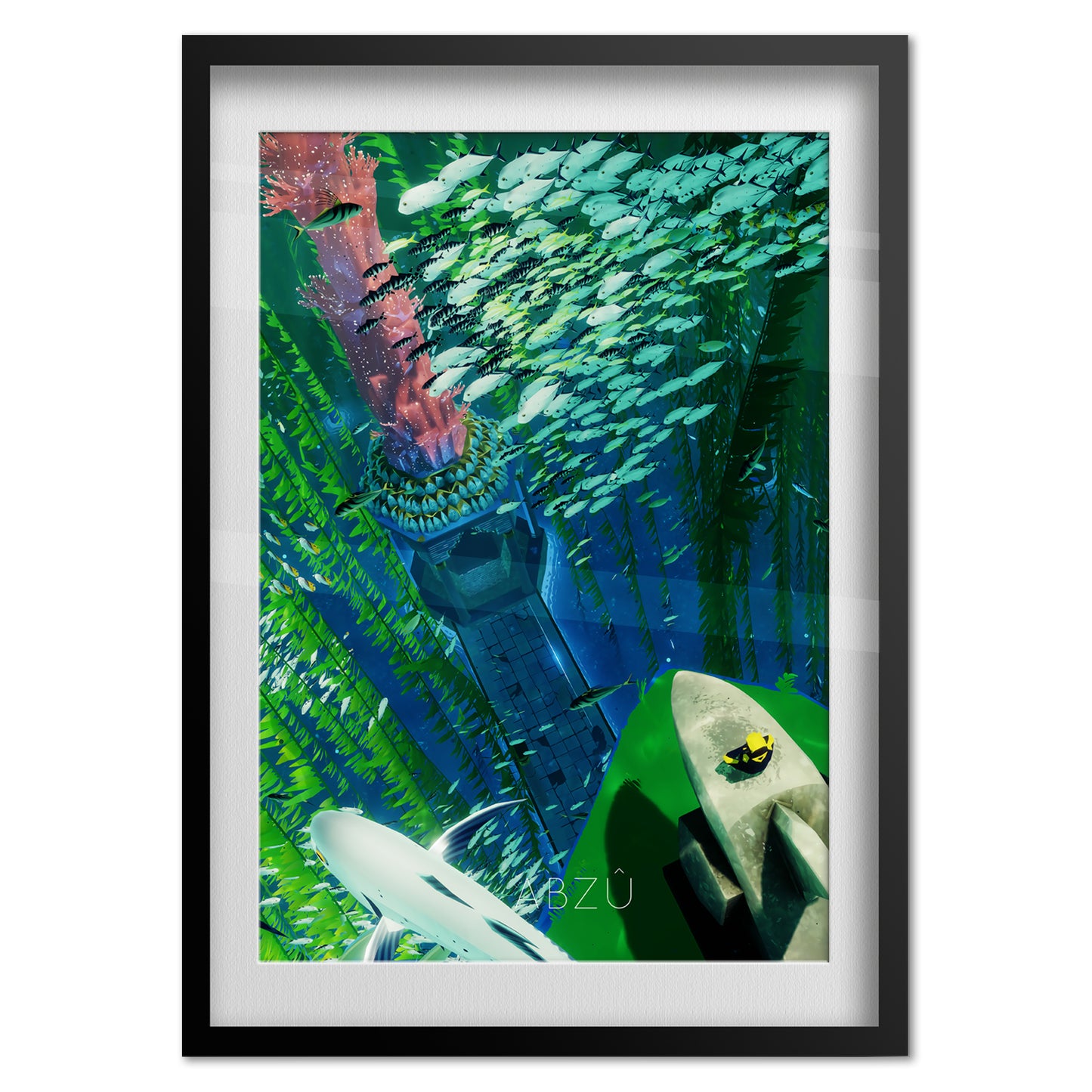 Abzu Poster — In-Game Art Print 01 | Indie Ocean Adventure Wall Art