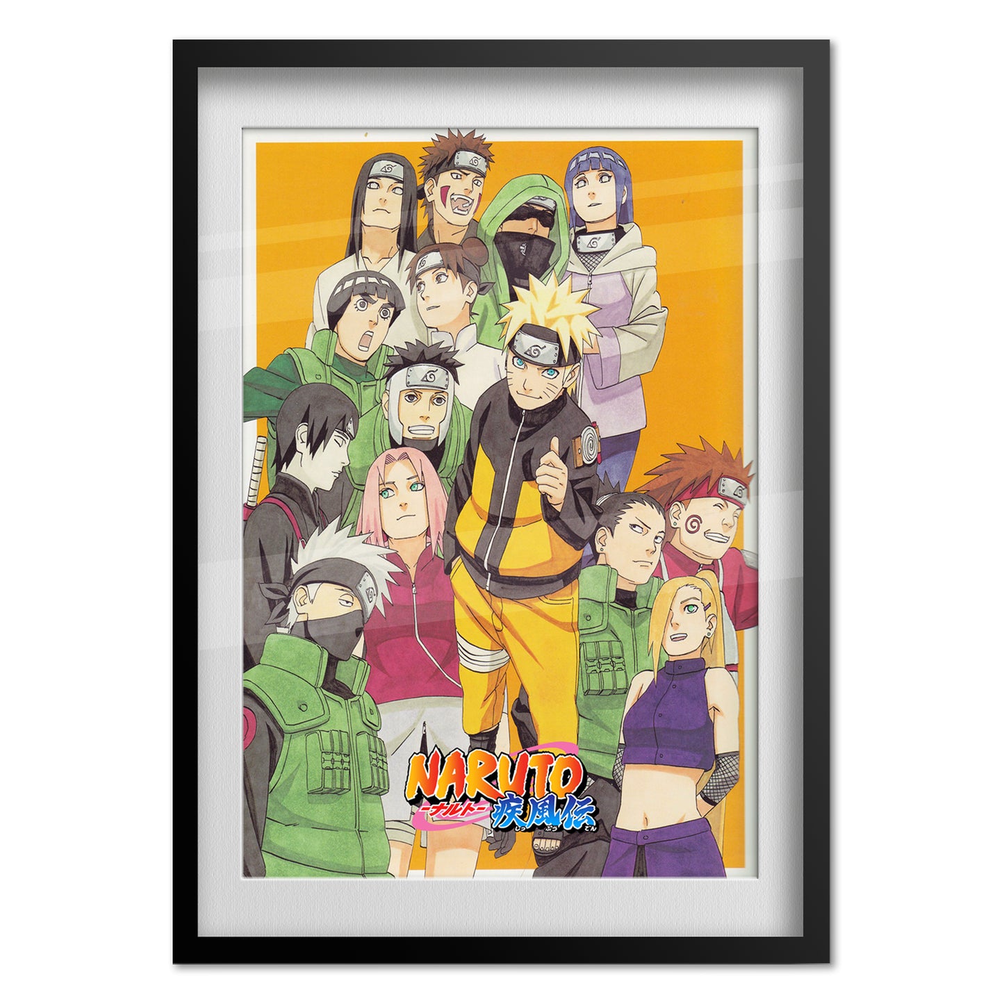 Naruto Poster - Naruto and his Friends Art