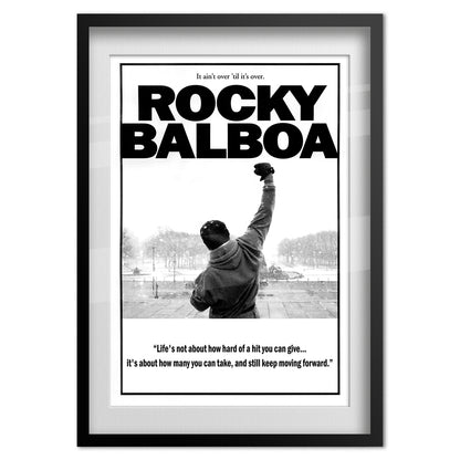 Rocky Movie Poster Official Art with Motivational Quotes