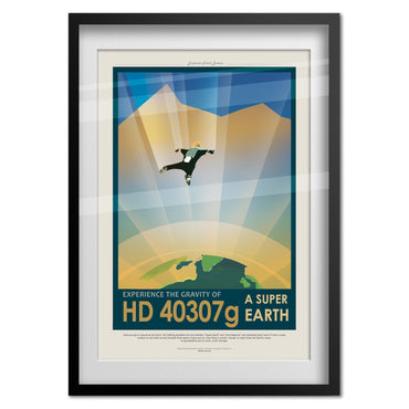 Nasa Space Poster Super Earth Design