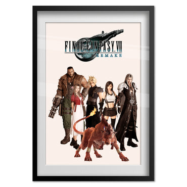 Final Fantasy VII (7) Remake Poster - Characters Collage Art