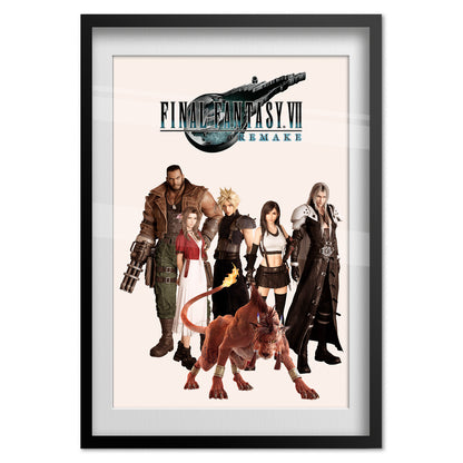 Final Fantasy VII (7) Remake Poster - Characters Collage Art