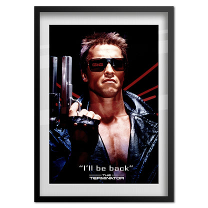 The Terminator Movie Poster - "I'll be back" Quote