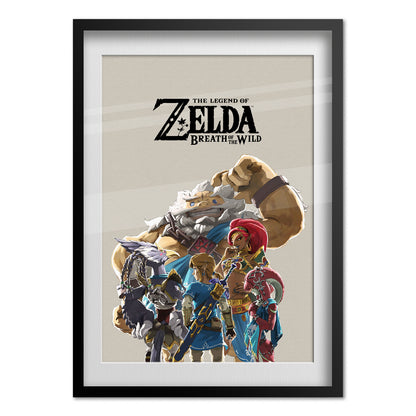The Legend of Zelda: Breath of the Wild Poster - Link and the Champions