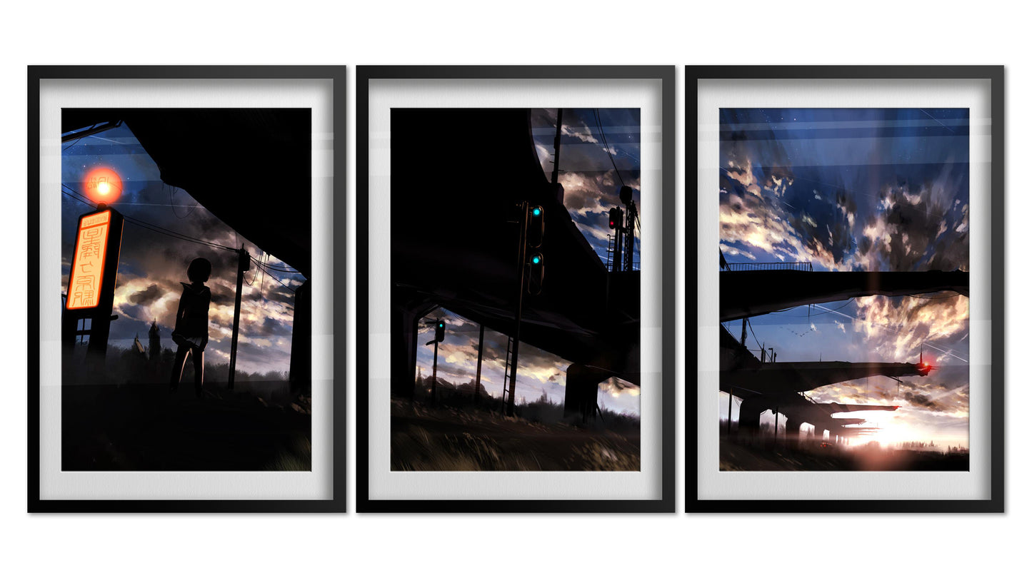 Anime Scenery - Set of 3