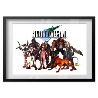 Final Fantasy VII (7) Poster - Characters Collage Art