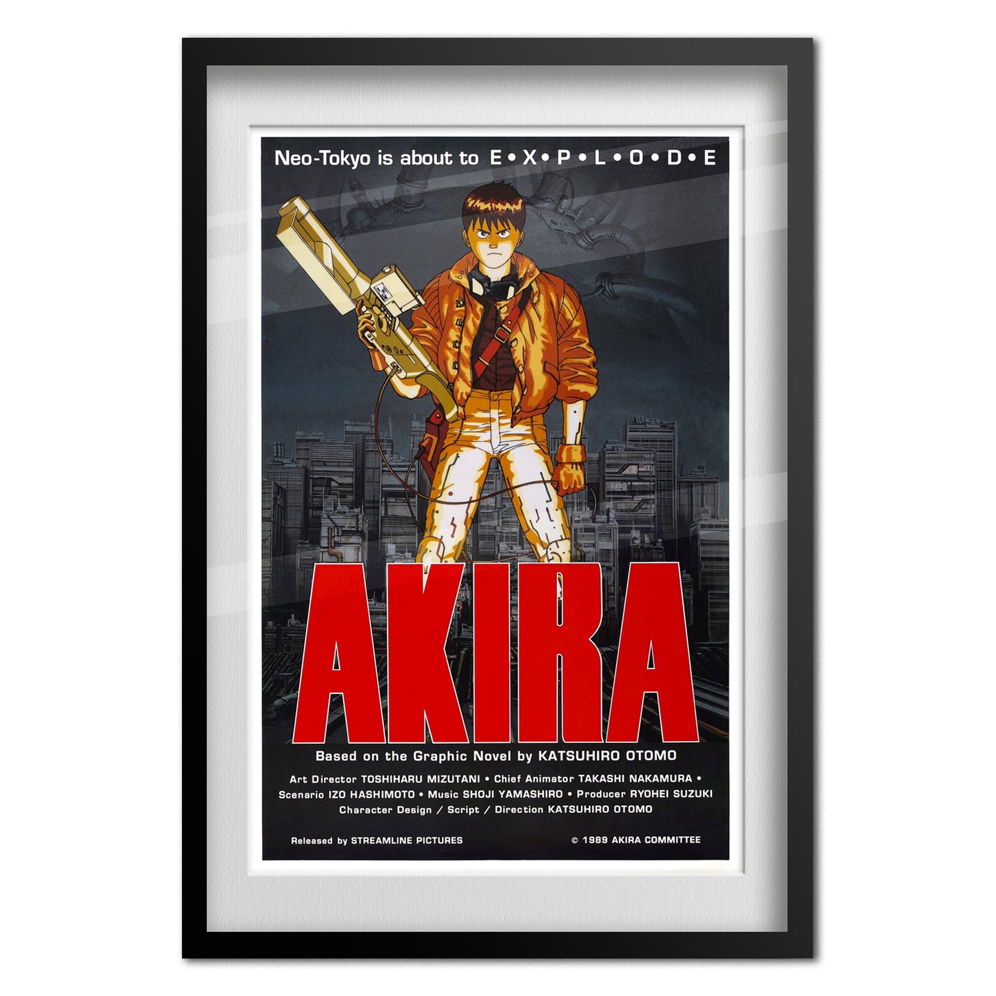 Akira Movie Poster — Key Art Print 01 | Classic Anime Wall Art