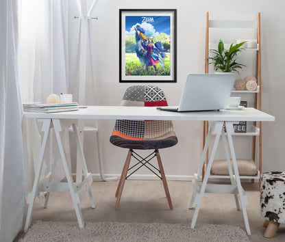 The Legend of Zelda: Breath of the Wild Poster - Princess Zelda Exclusive Art