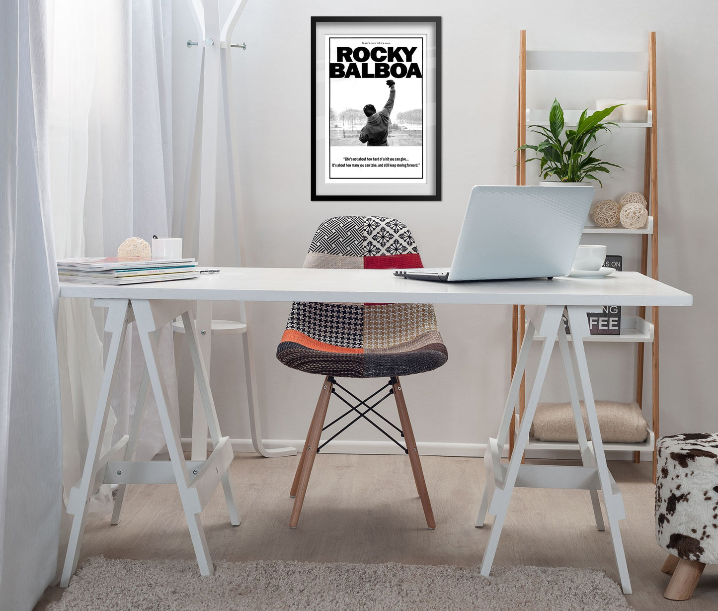 Rocky Movie Poster Official Art with Motivational Quotes