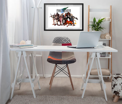 Final Fantasy VII (7) Poster - Characters Collage Art