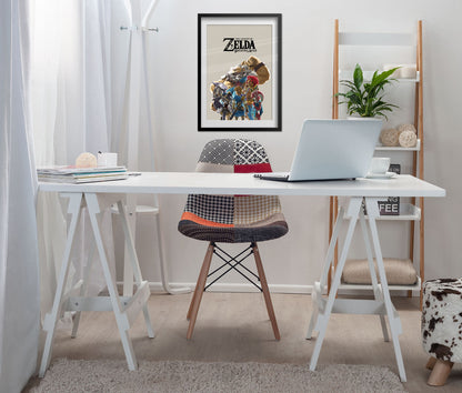 The Legend of Zelda: Breath of the Wild Poster - Link and the Champions