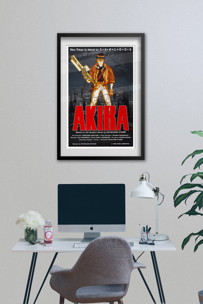 Akira Movie Poster — Key Art Print 01 | Classic Anime Wall Art