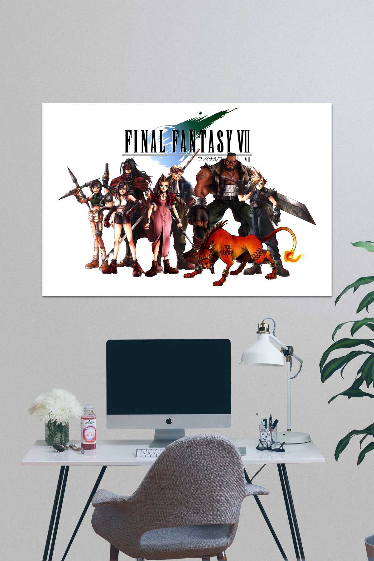 Final Fantasy VII (7) Poster - Characters Collage Art