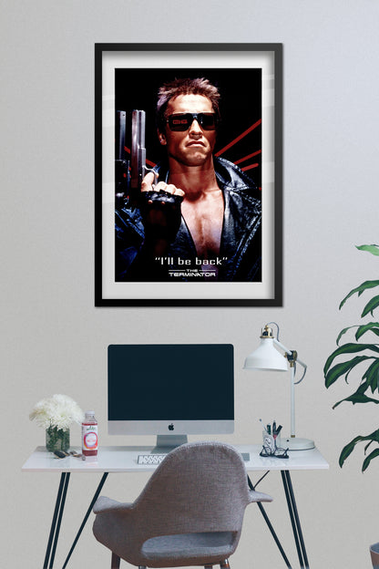 The Terminator Movie Poster - "I'll be back" Quote