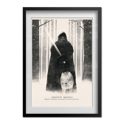 Game of Thrones Poster - Jon Snow of the Night Watch