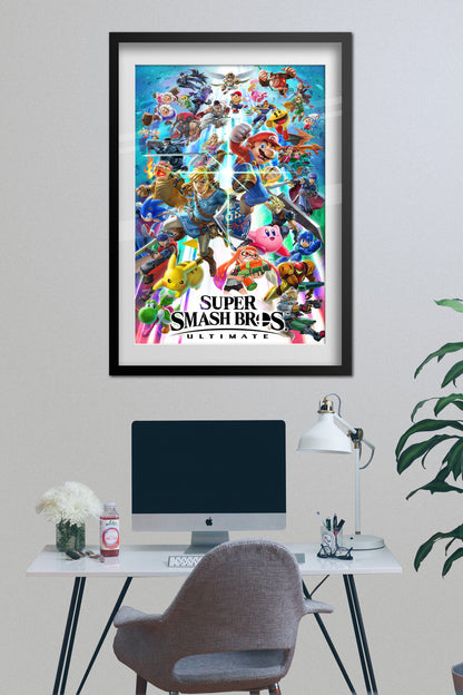 Super Smash Bros Ultimate Poster - Official Art
