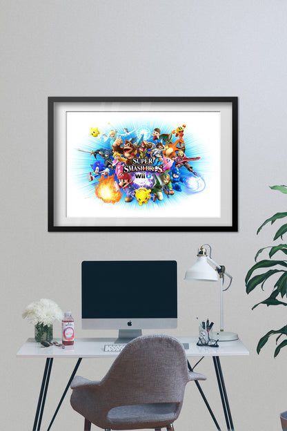 Super Smash Bros Wiiu Poster - Official Art