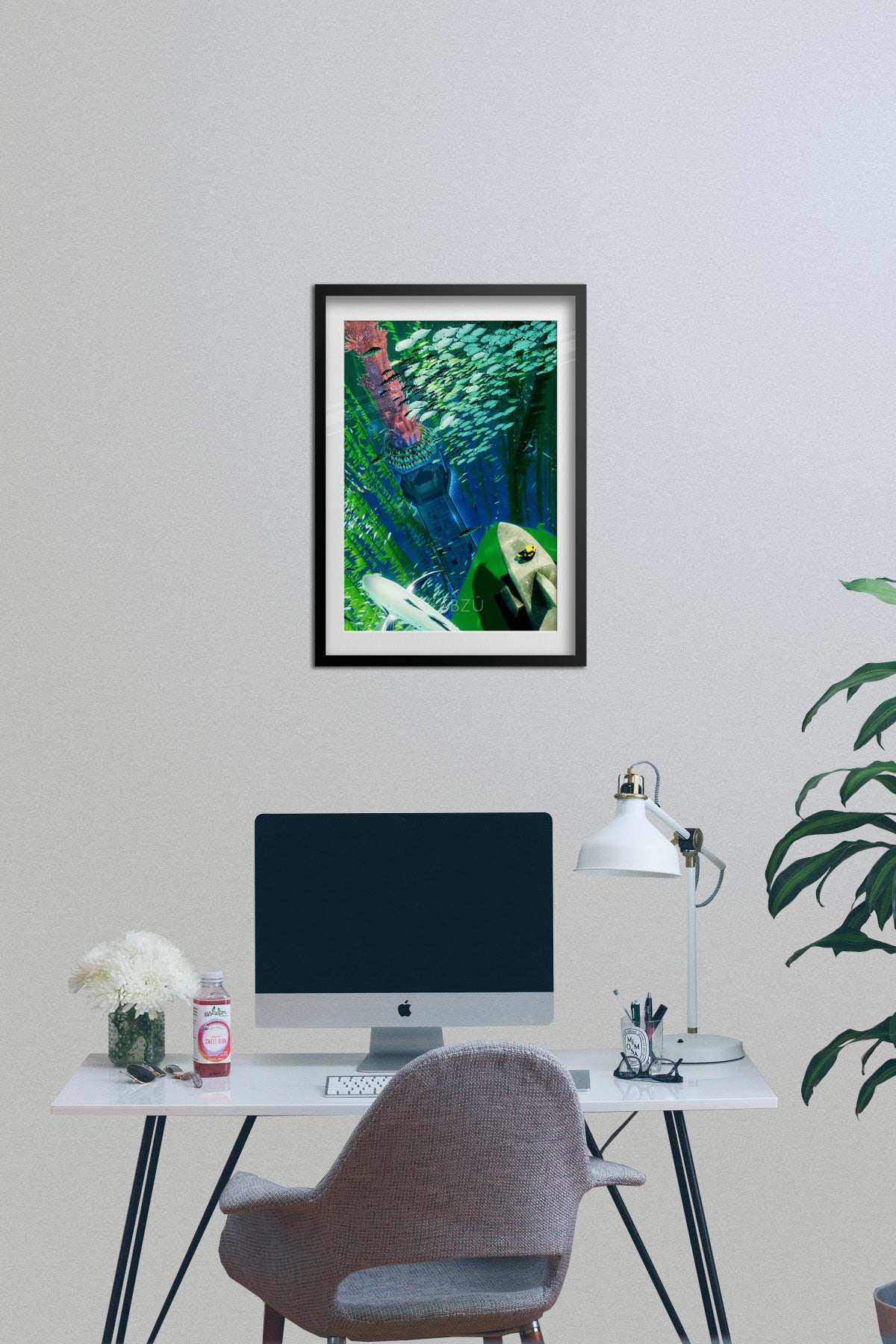 Abzu Poster — In-Game Art Print 01 | Indie Ocean Adventure Wall Art
