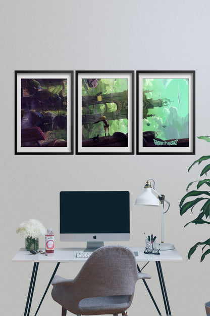Gravity Rush 2 Game Poster - Set of 3