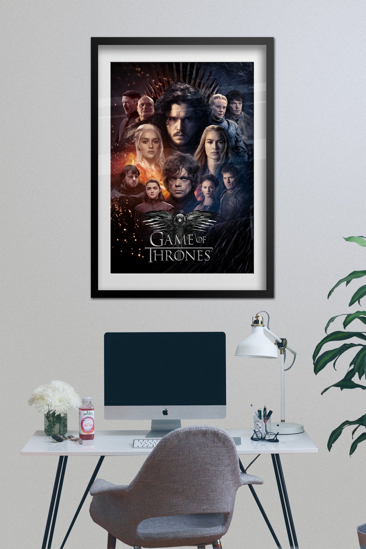 Game of Thrones Poster - All Characters Collage Art