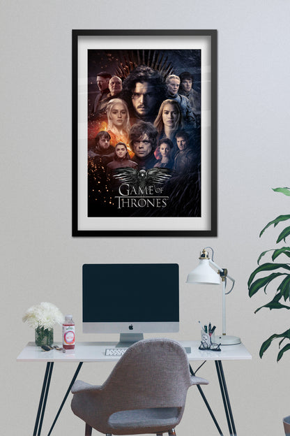 Game of Thrones Poster - All Characters Collage Art