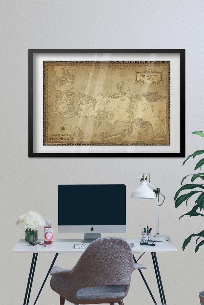game of thrones world map poster