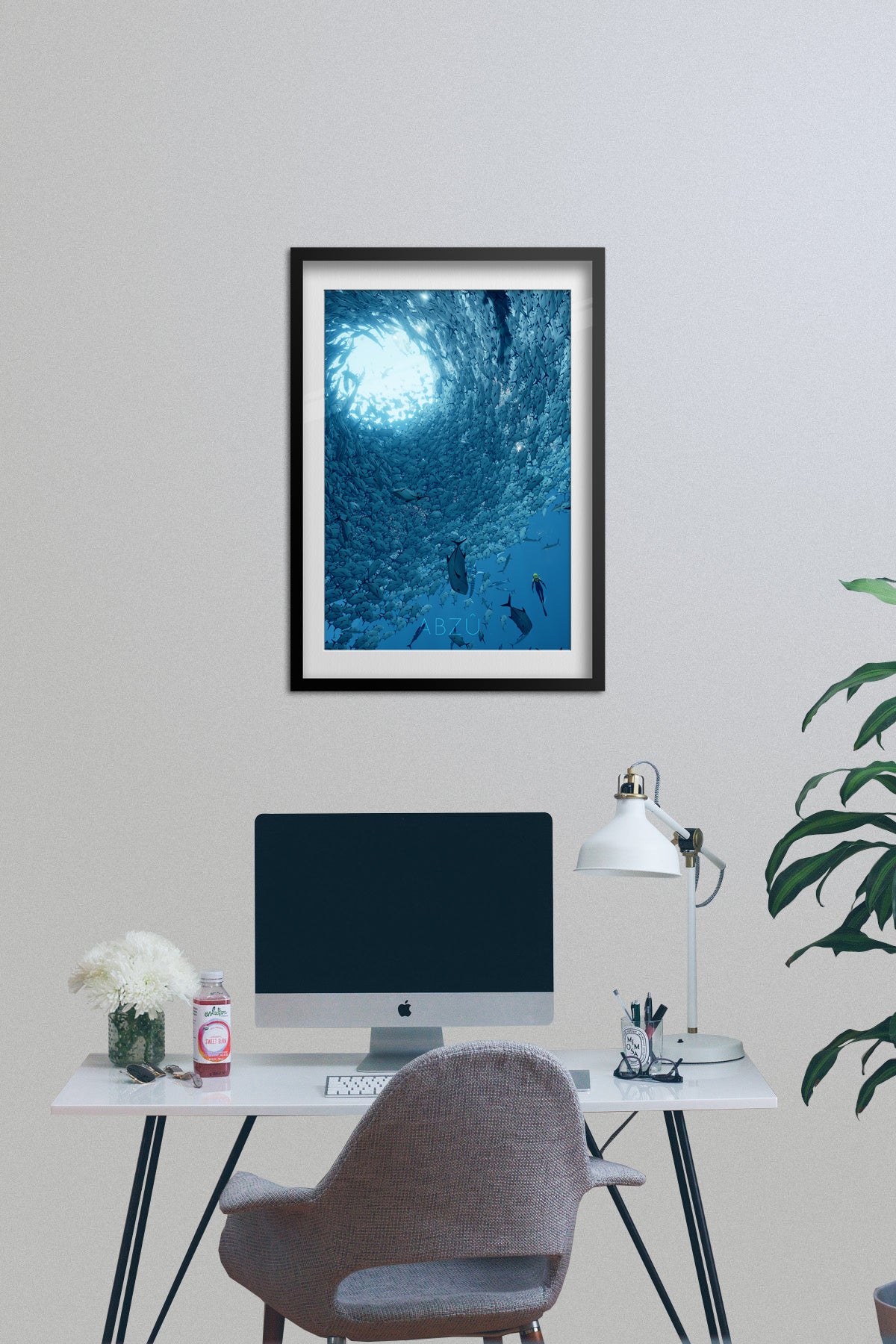 Abzu Poster — In-Game Art Print | Indie Ocean Adventure Wall Art