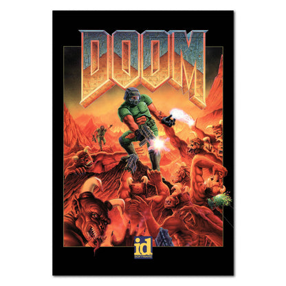 Doom Poster — Retro Official Art Print | Classic FPS Gaming Wall Art