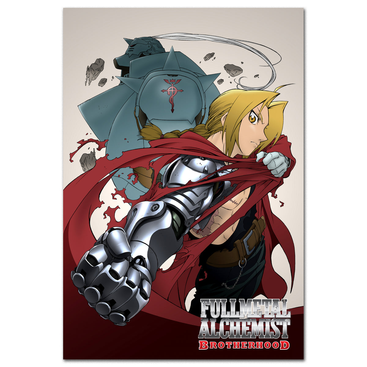 Fullmetal Alchemist Brotherhood Ed& Roy Anime Poster Flag