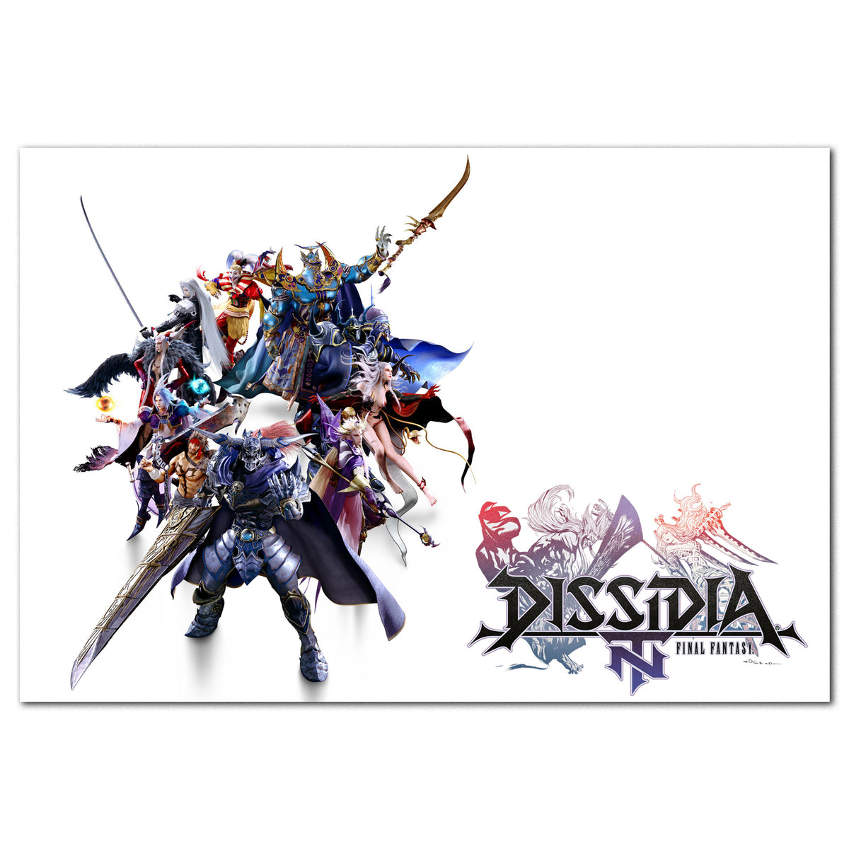 Ff Dissidia Wall Scroll Final Fantasy Dissidia Poster Antagonists Collage Art | Pira Boxes ...