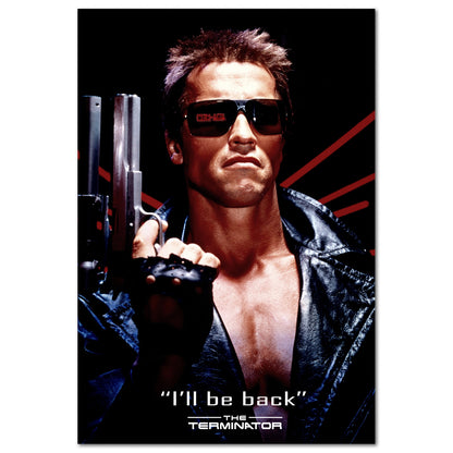 The Terminator Movie Poster - "I'll be back" Quote