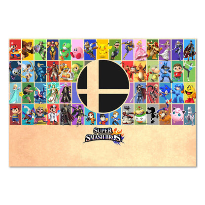 Super Smash Bros Poster - Roster Art