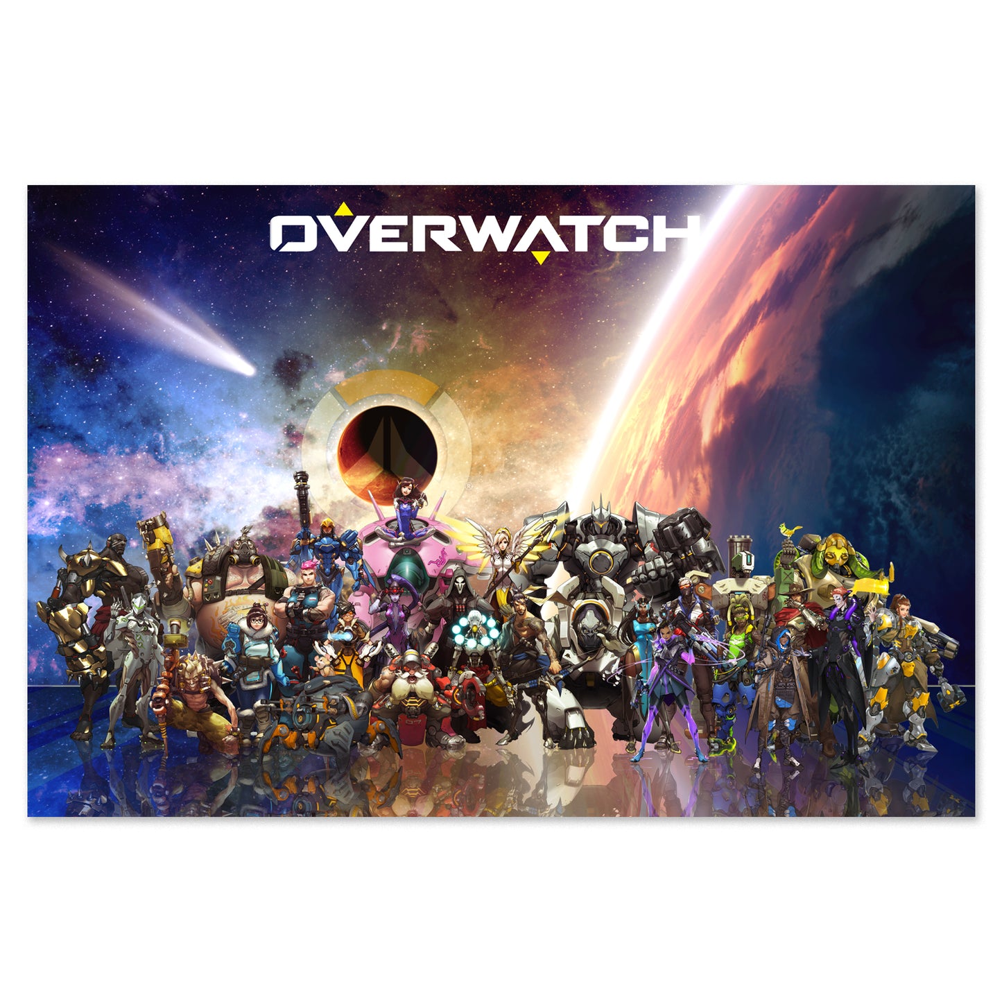 Overwatch Poster - All Heroes Collage Art