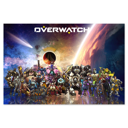 Overwatch Poster - All Heroes Collage Art
