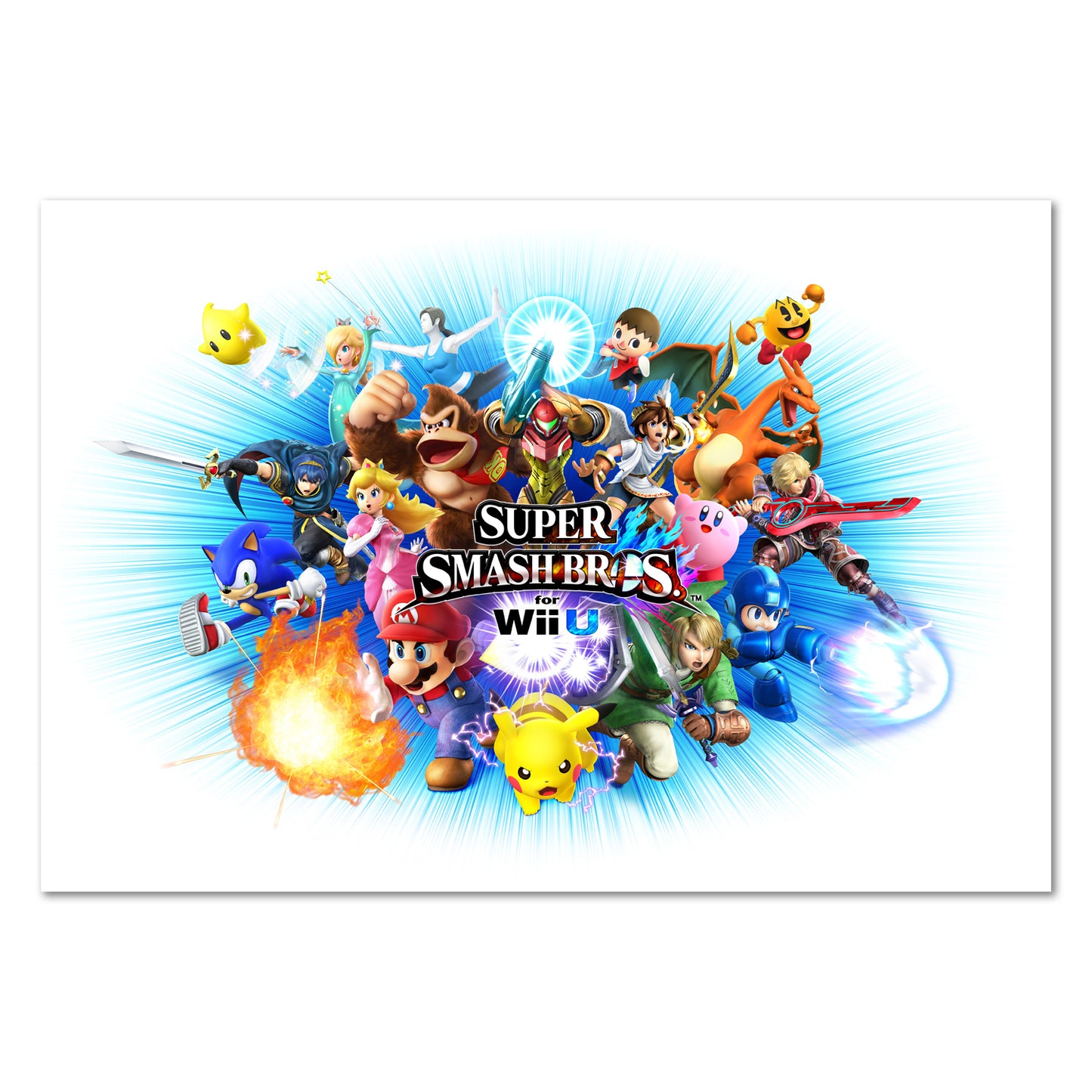 Super Smash Bros Wiiu Poster - Official Art