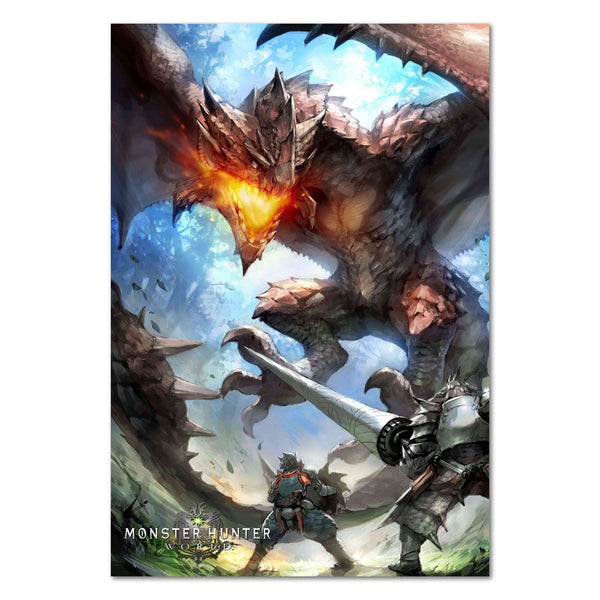 Monster Hunter World Poster Framed Art Print for Sale by Netscape28kbps