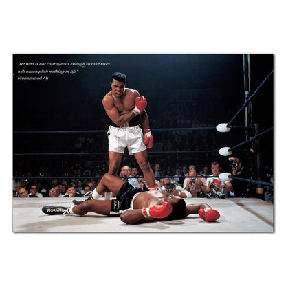 Muhammad Ali Motivational Poster — Iconic Print | Boxing Inspirational Wall Art