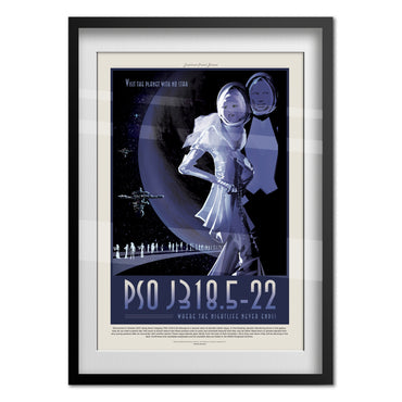 Nasa Space Poster PSO J318.5−22 Rogue Planet Design