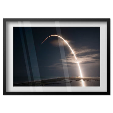 Space X Rockets Launching Photograph Poster