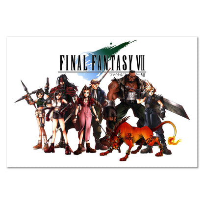 Final Fantasy VII (7) Poster - Characters Collage Art