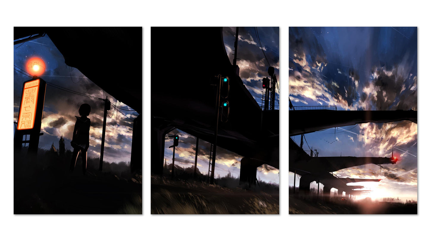 Anime Scenery - Set of 3