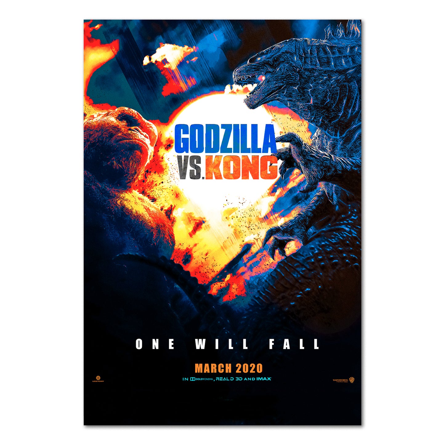 Godzilla VS Kong 2021 Movie Poster - Alternative Promotion Art - High Quality Prints