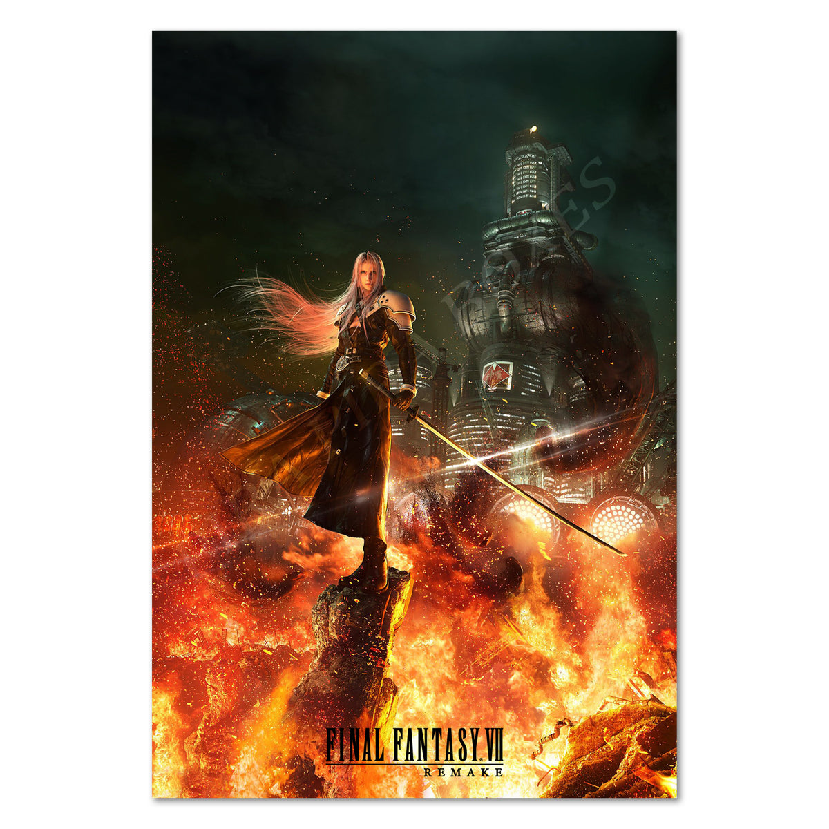 Final Fantasy VII (7) Remake Poster - Sephiroth Key Art
