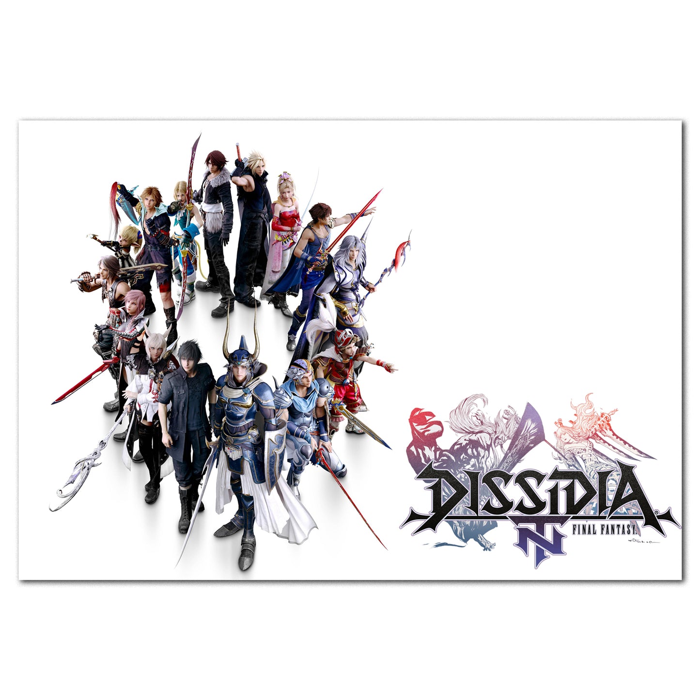 Final Fantasy Dissidia Poster - Protagonists Collage Art