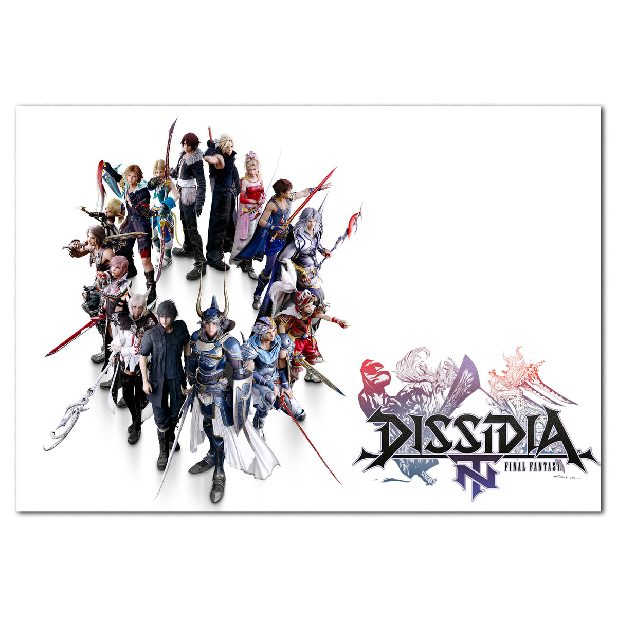 Final Fantasy Dissidia Poster Protagonists Collage Art | Pira Boxes ...
