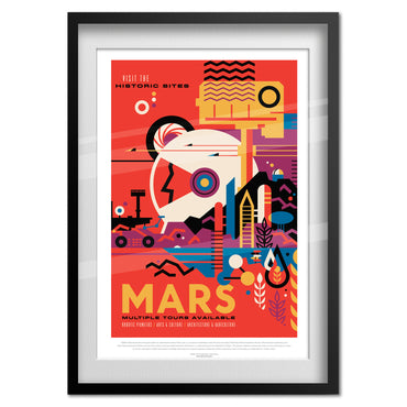 Nasa Space Poster Mars Mission Design