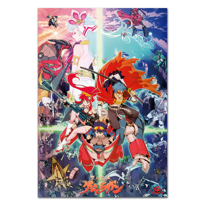 Gurren Lagann Anime Poster - Official Art