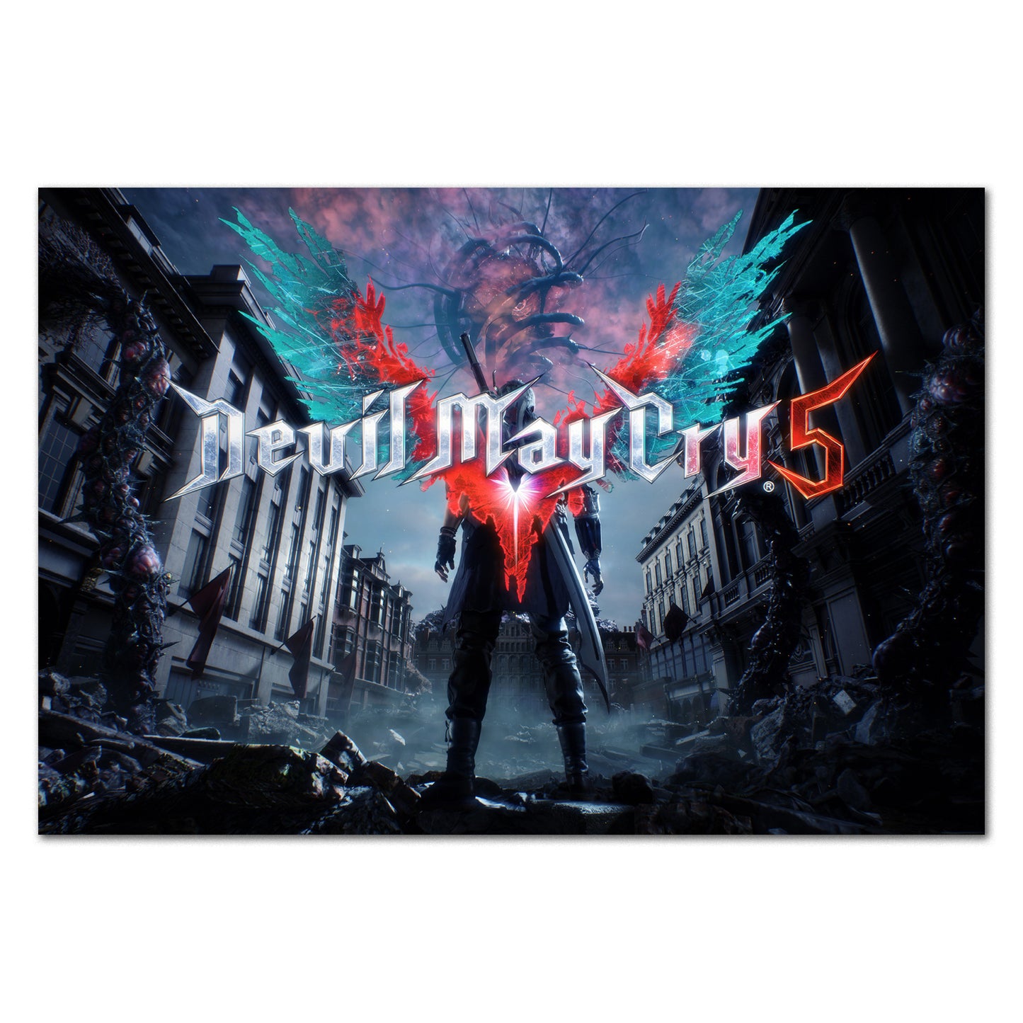 Devil May Cry 5 Poster — Nero Key Art Print | Capcom DMC Wall Art