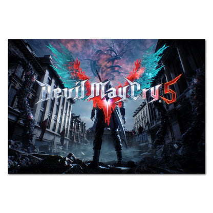 Devil May Cry 5 Poster — Nero Key Art Print | Capcom DMC Wall Art