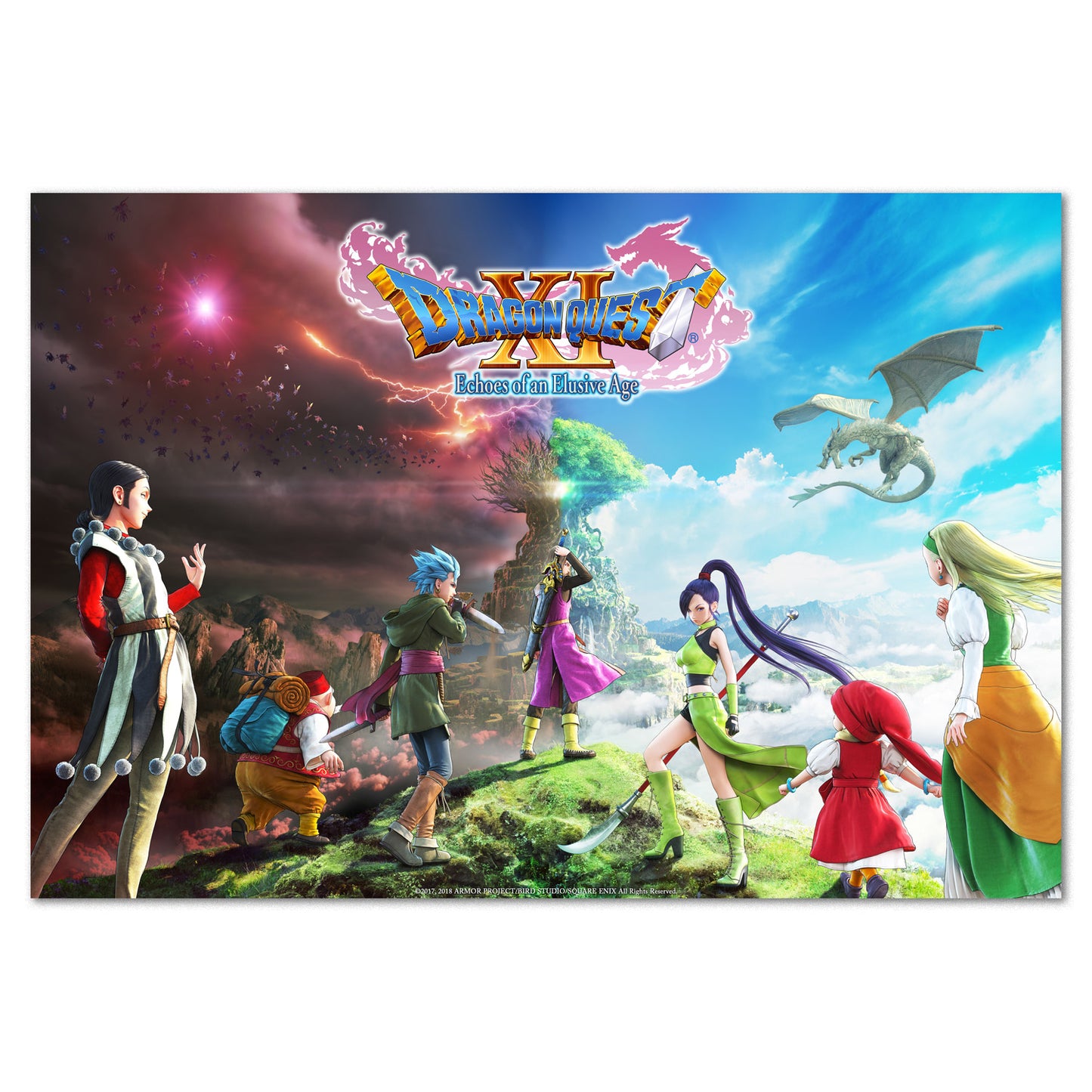 Dragon Quest XI Poster — Official Art Print | Square Enix JRPG Wall Art